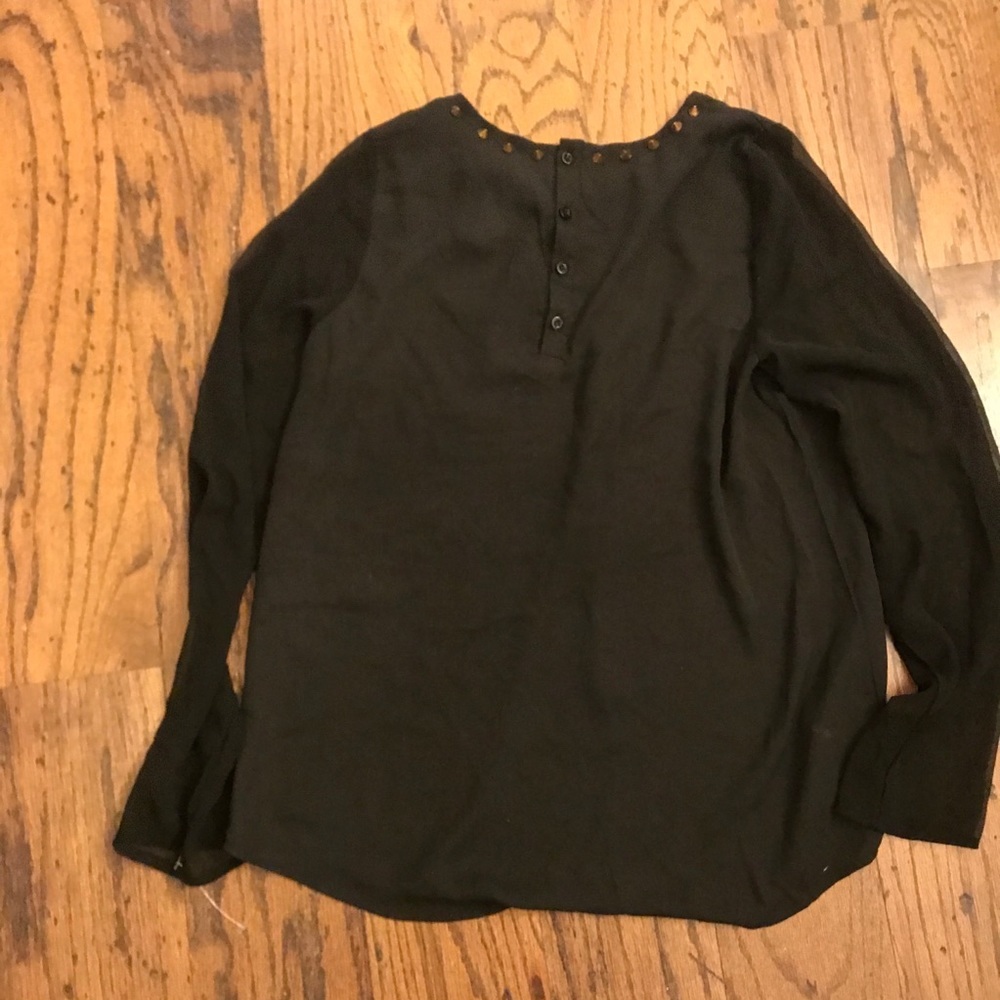Moon collection Studded black blouse Size L - Picture 2 of 6
